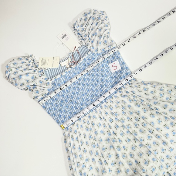 LOVESHACKFANCY Anzie powder blue maxi cottagecore dress - Picture 5 of 14